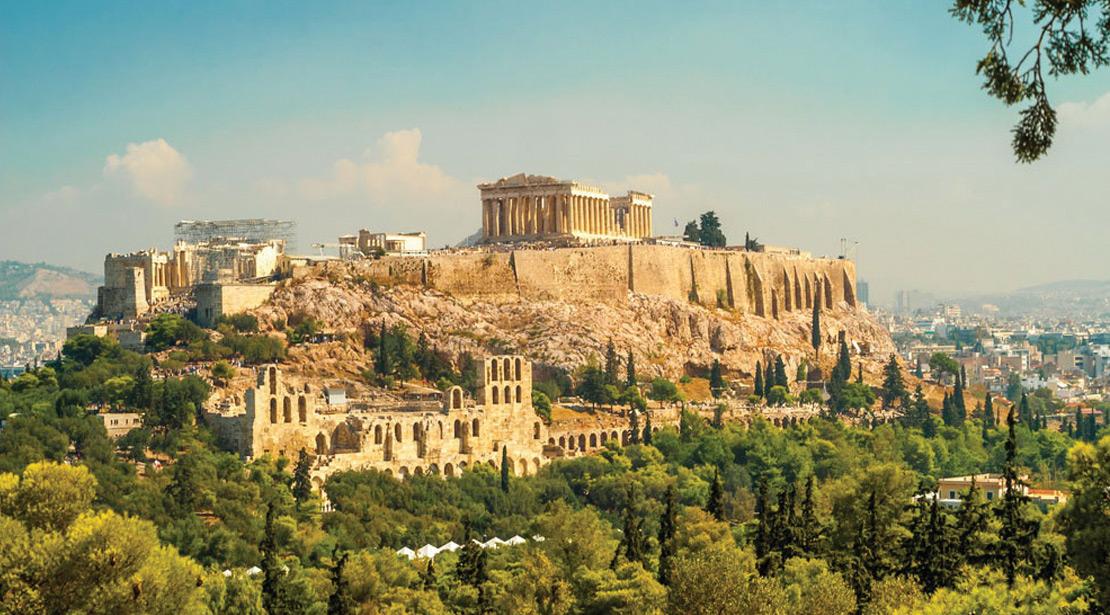 The Acropolis in Athens, Greece